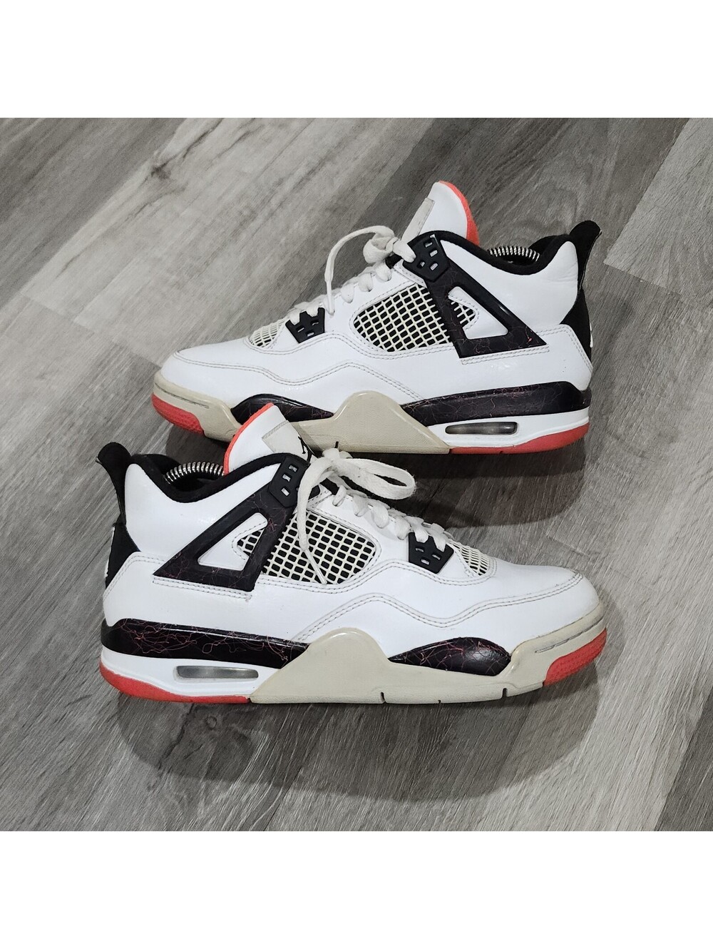 Nike Air Jordan 4 Retro Flight Nostalgia 408452-116 Youth GS 7Y Womens 8.5
